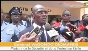 Sécurité - Le Général de Brigade Vagondo Diomandé, à la cérémonie d’inauguration du premier commissariat de Bocanda, localité du Centre-Est de la Côte d’Ivoire