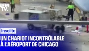 Un chariot motorisé devient incontrôlable à l’aéroport de Chicago