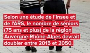 Région Auvergne-Rhône-Alpes : deux fois plus de séniors en 2050 ?