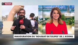 Le "Bouquet de tulipes" de Jeff Koons inauguré à Paris après la polémique (vidéo)