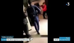 La vidéo choc d'un professeur du lycée de la Tourelle, à Sarcelles dans le Val-d'Oise, agressé à coups de poing par un élève