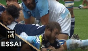 TOP 14 - Essai Dave RYAN (SUA) - Agen - Bayonne - J6 - Saison 2019/2020