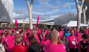 LE CAP D'AGDE - Plus de 1100 participants au départ de la course rose au nouveau palais des congrès
