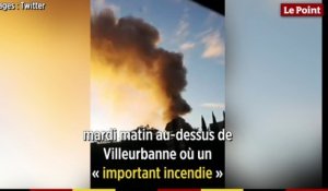 Un « important incendie » s'est déclaré dans un entrepôt à Villeurbanne