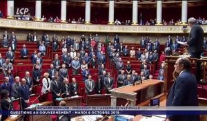 Attaque à la préfecture de police de Paris: Les députés ont observé cet après-midi une minute de silence à l’Assemblée nationale en hommage aux quatre victimes - VIDEO