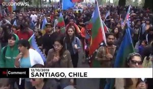 Des groupes indigènes au Chili manifestent pour leurs droits