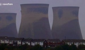 Destruction d'une centrale électrique en Angleterre !
