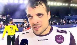 Vasko Sevaljevic après le match nul entre Istres et Montpellier Handball