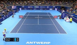 Anvers - Le point de l'élimination de Monfils contre Sinner