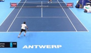 Anvers - Murray remporte le point du match contre Cuevas
