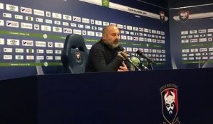 La réaction de Pascal Dupraz après Caen-VA (0-0)