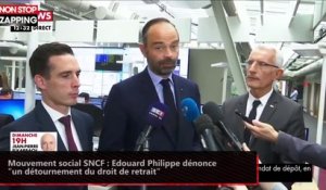 Mouvement social SNCF : Edouard Philippe dénonce "un détournement du droit de retrait" (vidéo)