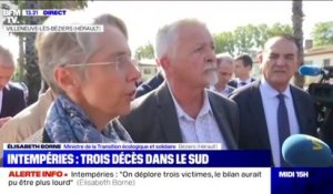 Villeneuve-les-Béziers: Elisabeth Borne "a lancé une procédure accélérée pour le reconnaissance de l'état de catastrophe naturelle"