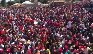 Marche contre un 3ème mandat d'Alpha Condé en Guinée : l'hymne du FNDC entonné à Labé