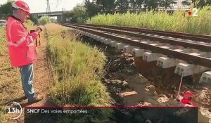 SNCF : les voies endommagées par les intempéries
