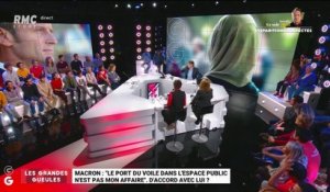 Macron : "le port du voile dans l'espace public n'est pas mon affaire", êtes-vous vous d'accord avec lui ? - 25/10