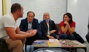 Roxana Maracineanu, la ministre des Sports, en visite à la Box Briand de Mulhouse