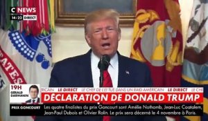 Donald Trump annonce la mort du chef de l'Etat Islamique Abou Bakr al-Baghdadi qui a actionné sa ceinture explosive