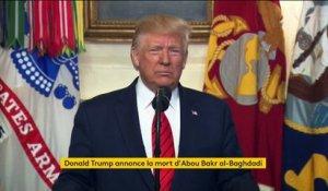 "Abou Bakr al-Baghdadi est mort" : Donald Trump annonce que le chef de l'Etat islamique s'est tué lors d'une opération en Syrie