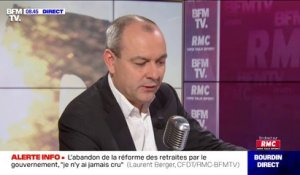 Le secrétaire général de la CFDT Laurent Berger pense que les grèves perlées sont "une forme d'impasse"