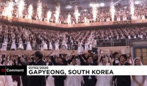 Mariage collectif : 6 000 couples se disent oui en Corée du Sud