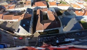 Démontage vertigineux à la cathédrale de Verdun