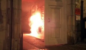 Incendie de poubelle au centre-ville de Besançon