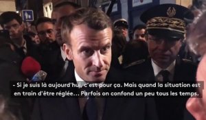 "C'était votre présence qu'on attendait, dès les premières heures" : un habitant interpelle Emmanuel Macron lors de sa visite à Rouen