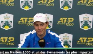 Rolex Paris Masters - Nadal :"Je ne pense pas du tout à Londres"