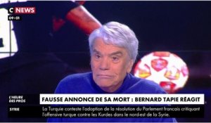 Bernard Tapie annoncé mort : il réagit en direct sur CNews !