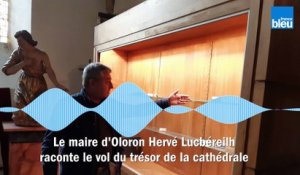 Hervé Lucbéreilh, le maire d'Oloron, raconte pour France Bleu Béarn le vol du trésor de la cathédrale