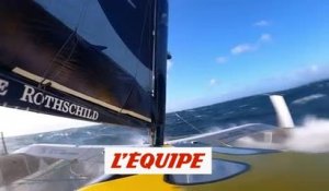 C'est parti pour Maxi Edmond de Rothschild - Voile - Brest Atlantiques