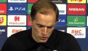 Football - Champions League - Thomas Tuchel en conférence de presse après la victoire du PSG contre Bruges