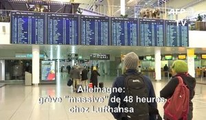 Allemagne: grève "massive" chez Lufthansa, des centaines de vols annulés