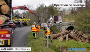 Un camion s’est renversé sur la commune de Mazet-Saint-Voy