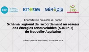 S3REnR Nouvelle-Aquitaine – 6 novembre 2019 – Intervention de RTE