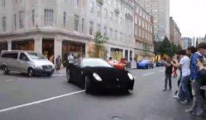 Sa Ferrari 599 est recouverte de Velours Noir