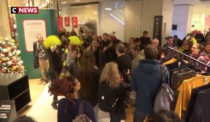 Gilets jaunes : les galeries Lafayette évacuées après une manifestation surprise