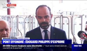 Édouard Philippe sur l'effondrement du pont de Mirepoix-sur-Tarn: "C'est un accident tragique (...) nous pensons aux victimes"