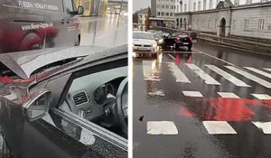 Une femme ivre tente de prendre la fuite mais percute une seconde voiture