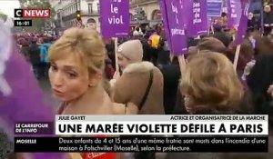 La manifestation parisienne contre les violences sexistes, sexuelles et les féminicides a attiré plus de 49.000 personnes selon un comptage indépendant