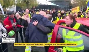 Valenciennes : une marche en soutien à Manuel, "gilet jaune" éborgné lors d'une manifestation