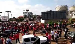 Début de la mobilisation au rond-point de la Tannerie