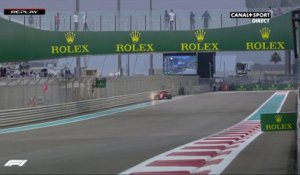 Leclerc tape le rail en FP2