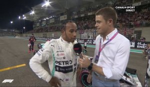Lewis Hamilton après sa pôle position