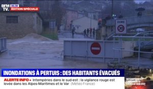 Intempéries: les images de la commune de Pertuis dans le Vaucluse en partie inondée