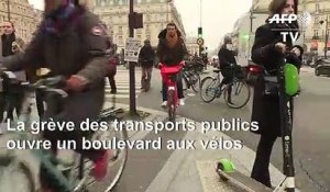 La grève des transports publics ouvre un boulevard aux vélos