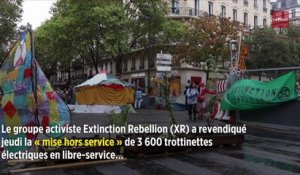 « Briseuses de grève » : 3 600 trottinettes sabotées par Extinction Rebellion
