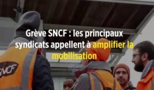 Grève SNCF : les principaux syndicats appellent à amplifier la mobilisation