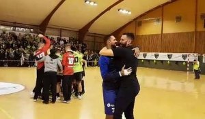 Handball : les belles retrouvailles des anciens Chambériens Cédric Paty et Melvin Richardson